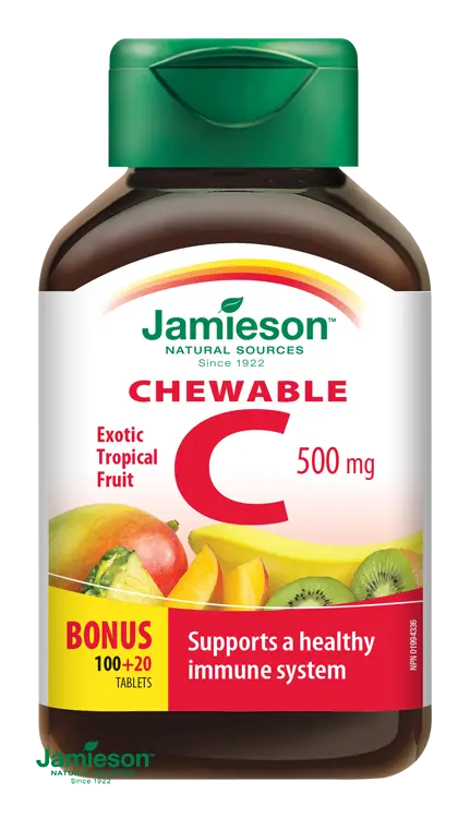 3561_JAMIESON VITAMIN C 500MG TROPICKE OVOCE 120 CUCACICH TABLET